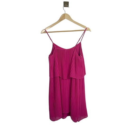 BCBGeneration Pleated Popover Mini Dress in Pink Size S - Picture 11 of 16